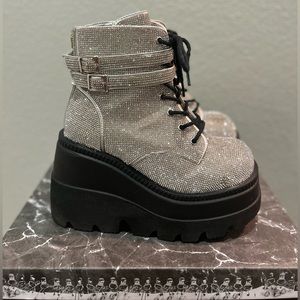 Demonia Bling Technopagan Boots 👽